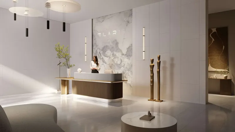 Lobby at ELAR1S Rise in Dubai