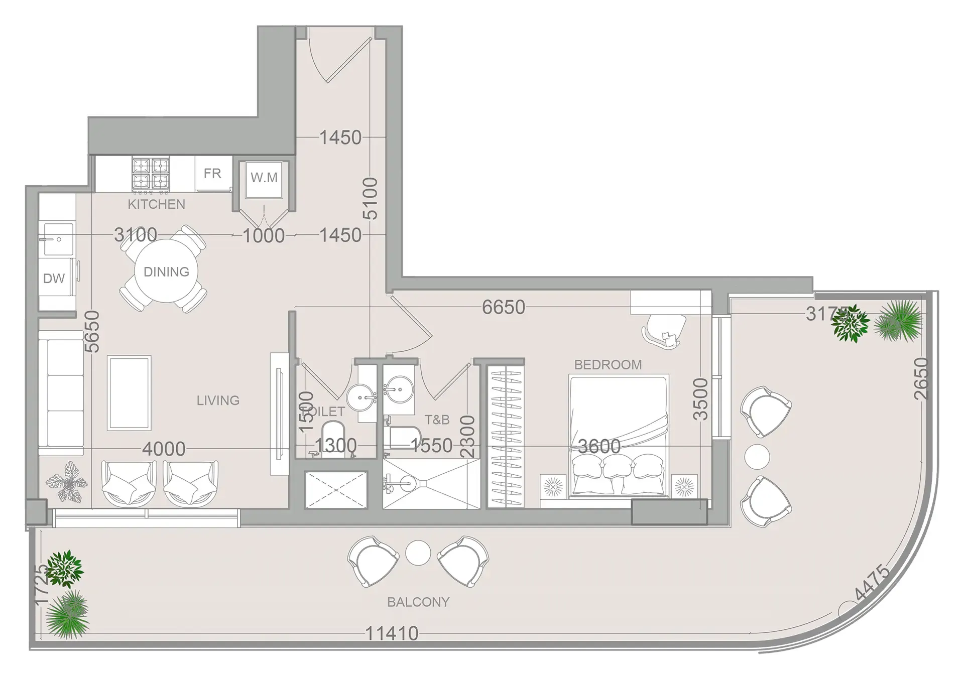 Object 1 ELAR1S Sky floor plan
