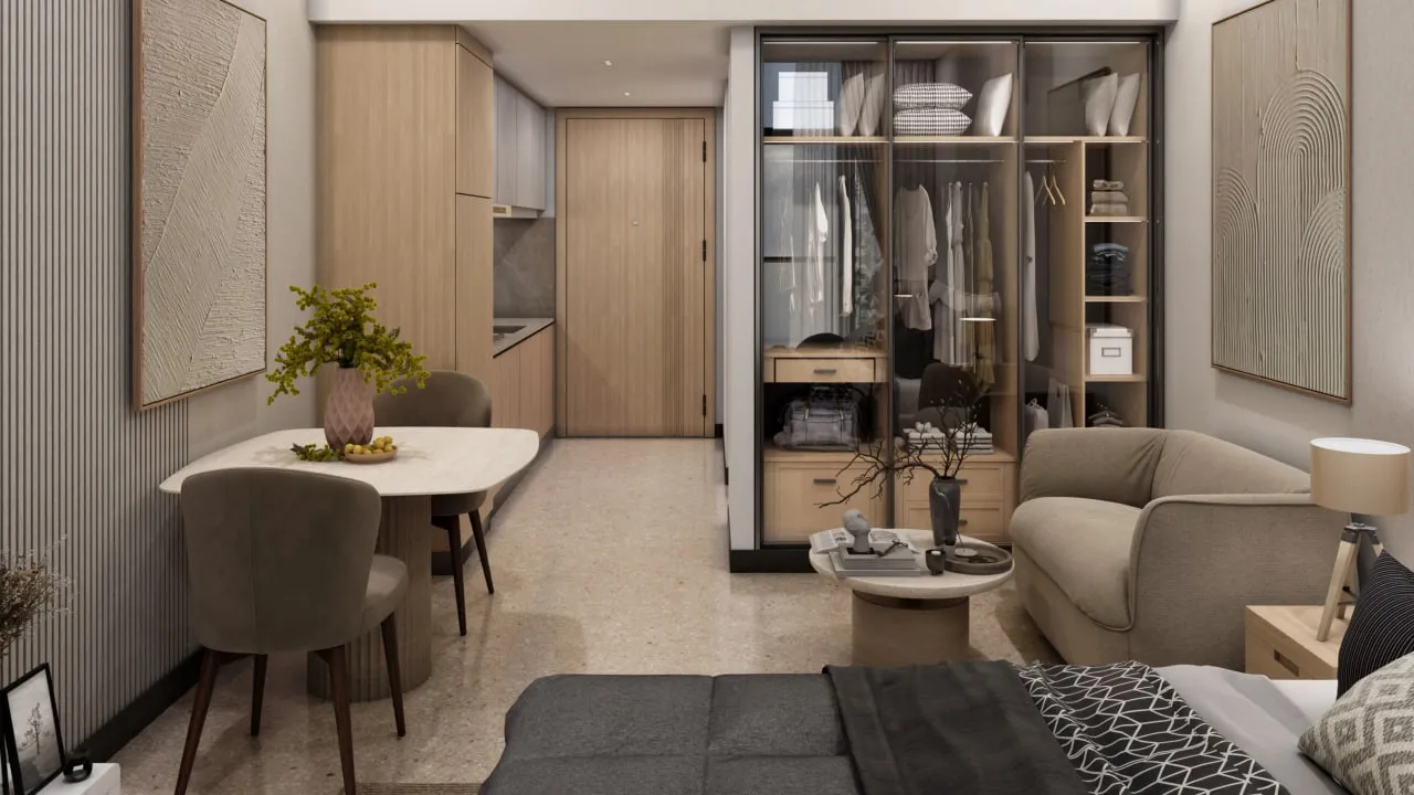 Interior at Elevia Residences 3 in Dubai International City Dubai