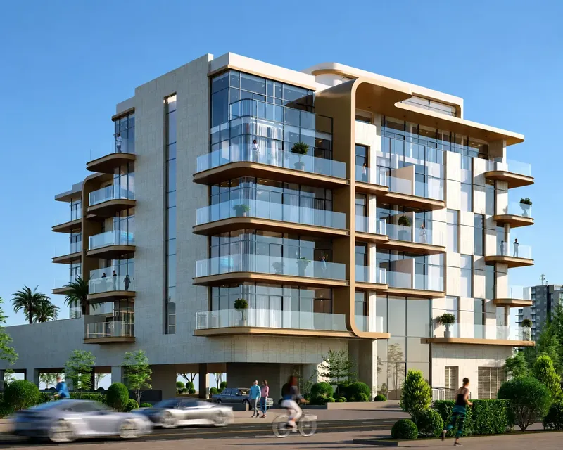 Exterior at Elevia Residences 3 in Dubai International City Dubai