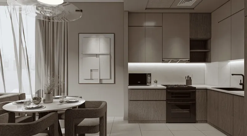 Interior at Elevia Residences in Dubai International City Dubai
