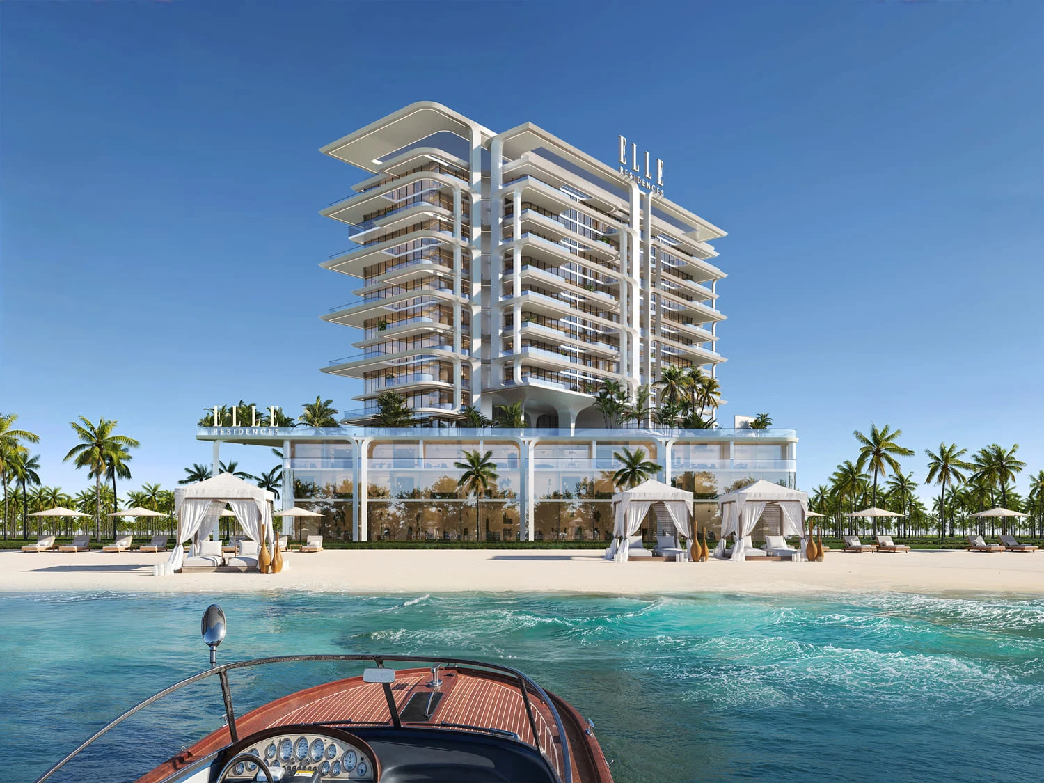 Exterior at Elle Residences in Dubai Islands Dubai