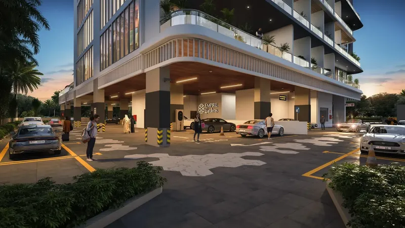 Exterior at Empire Gardens in Dubailand Residence Complex Dubai