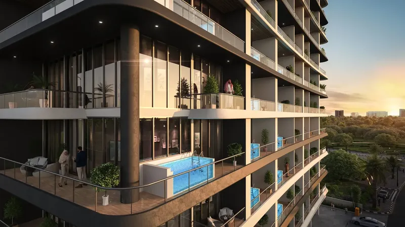 Exterior at Empire Gardens in Dubailand Residence Complex Dubai