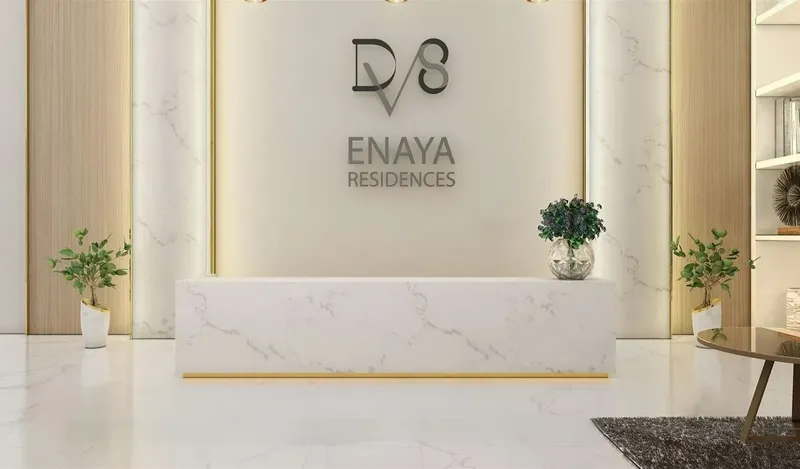 Lobby at Enaya Residences in JVT (Jumeirah Village Triangle) Dubai