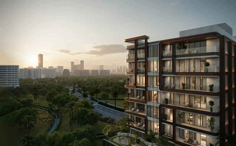 Exterior at Enchante in Arjan Dubai
