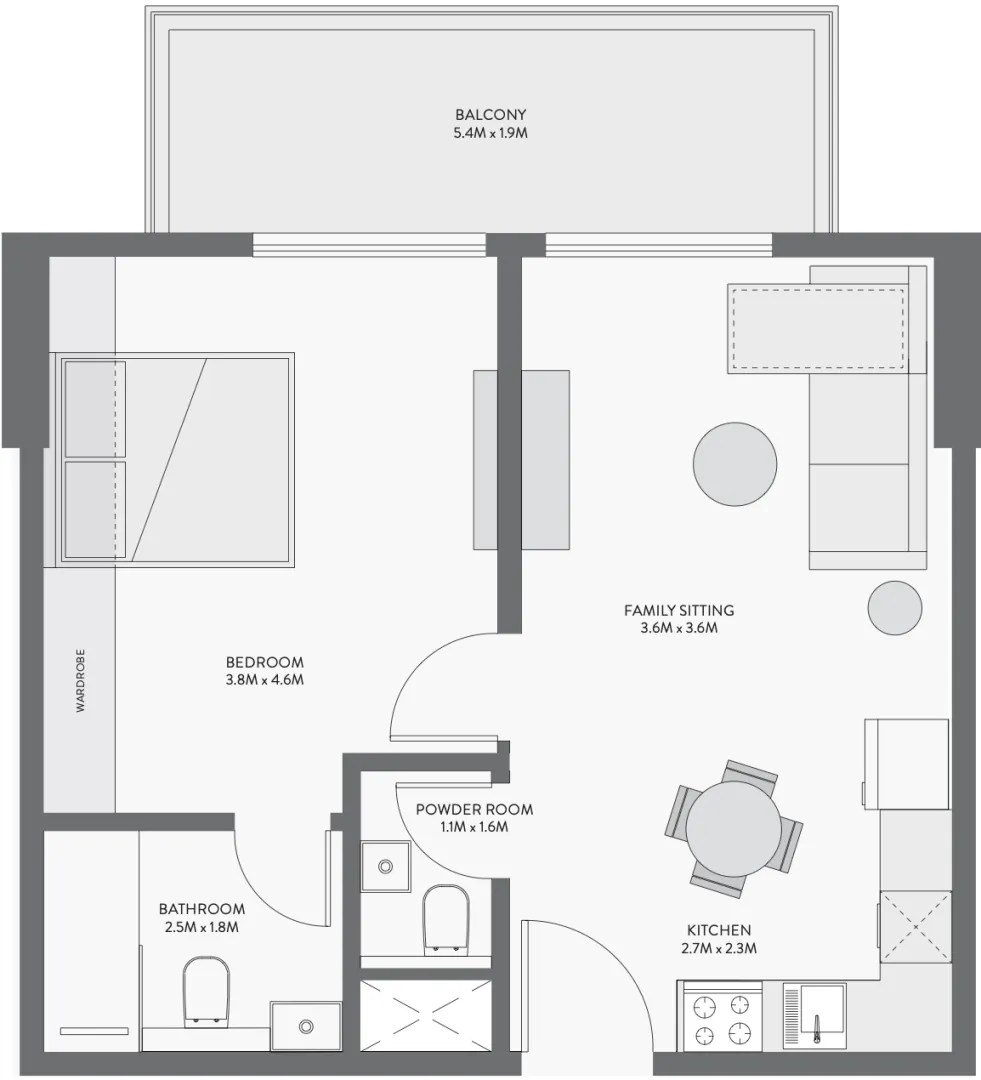 BNH Real Estate Developer Equiti Gate floor plan