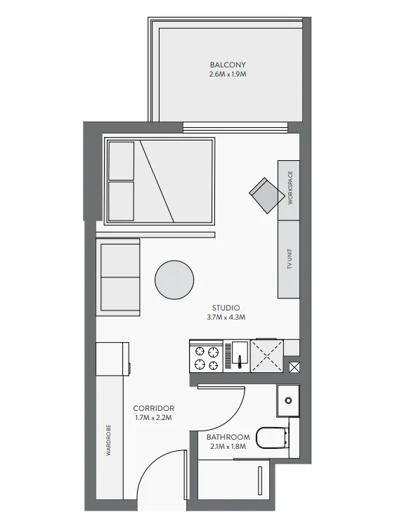 BNH Real Estate Developer Equiti Gate floor plan