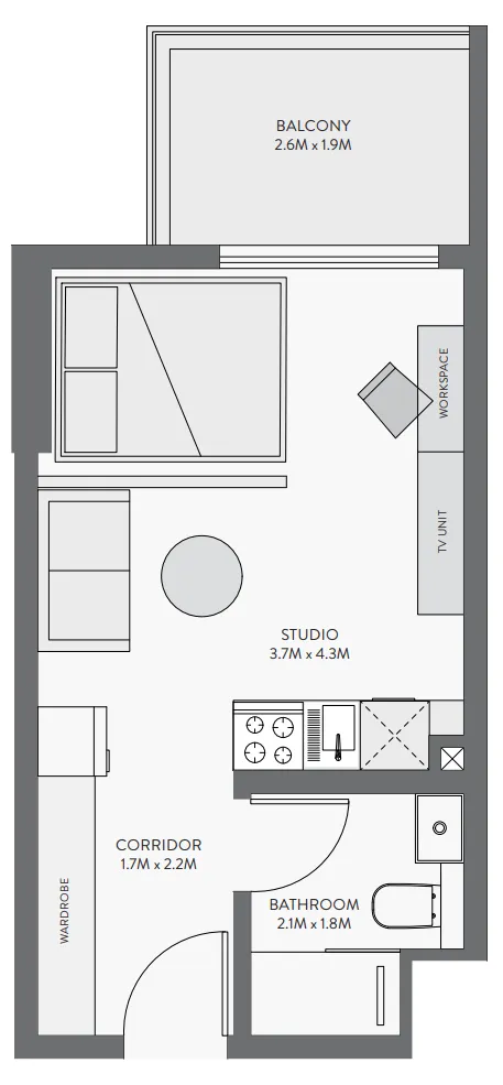 BNH Real Estate Developer Equiti Gate floor plan