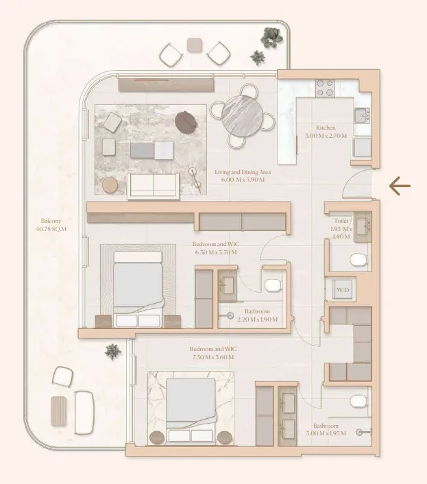 Elysian Developments Esme Beach Residences floor plan