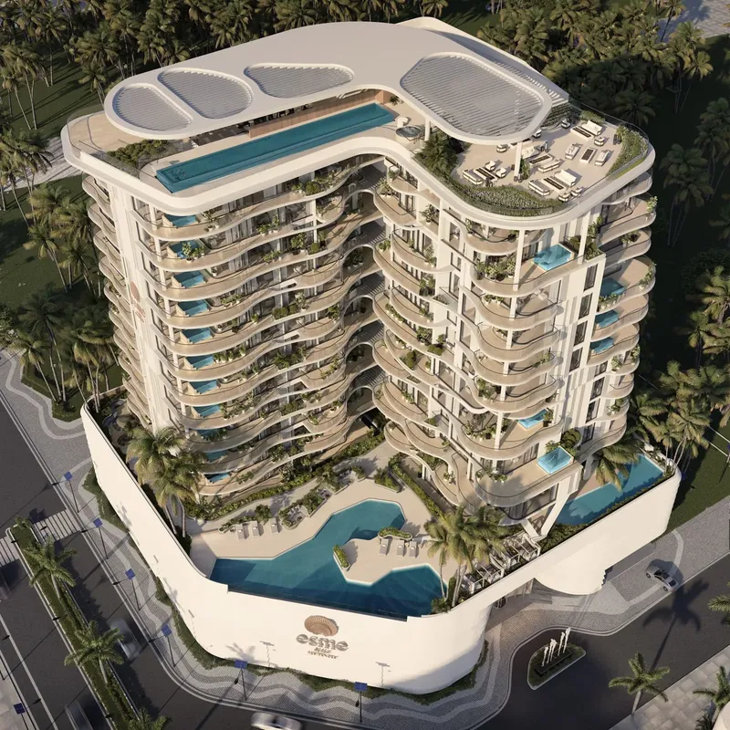Exterior at Esme Beach Residences in Dubai Islands Dubai