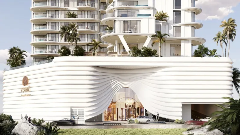 Exterior at Esme Beach Residences in Dubai Islands Dubai