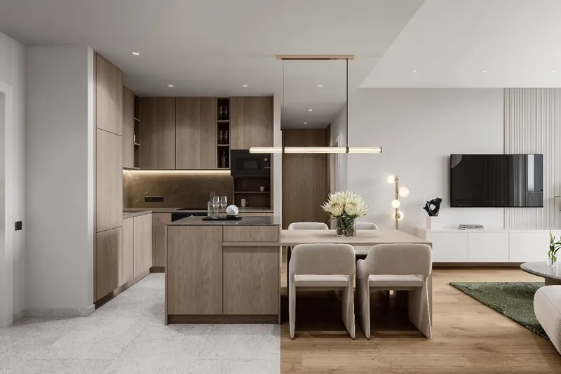 Interior at ESSENL1FE Residence in JVT (Jumeirah Village Triangle) Dubai