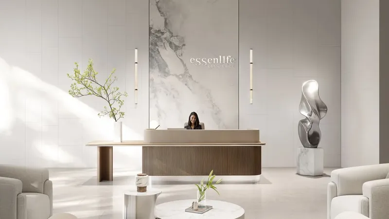 Lobby at ESSENL1FE Residence in JVT (Jumeirah Village Triangle) Dubai