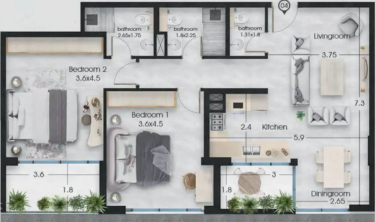 Griffin Real Estate Developer Ethan floor plan