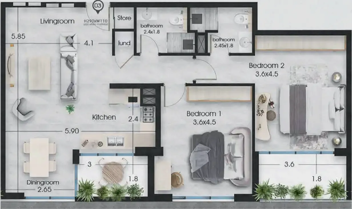 Griffin Real Estate Developer Ethan floor plan