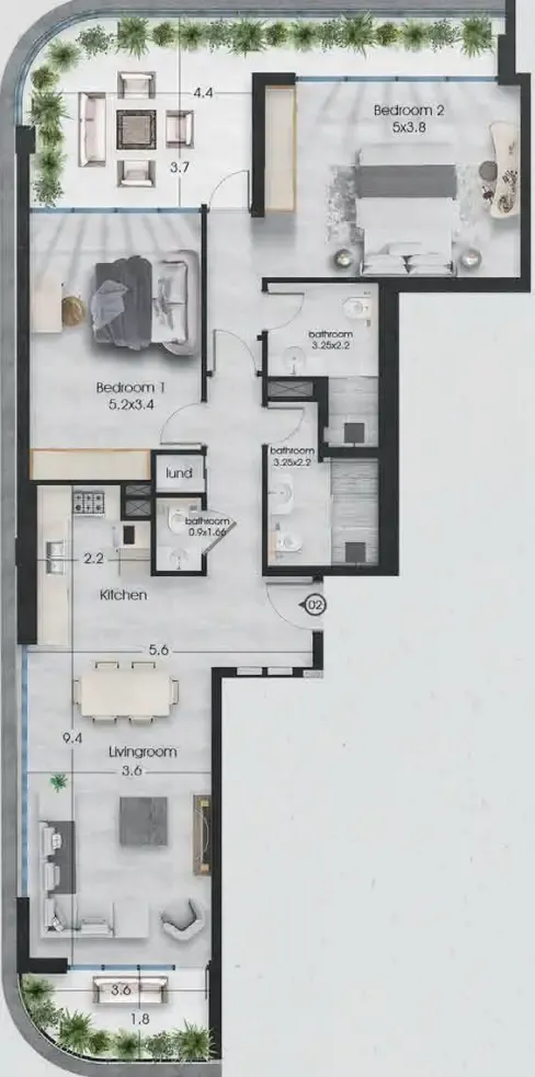 Griffin Real Estate Developer Ethan floor plan