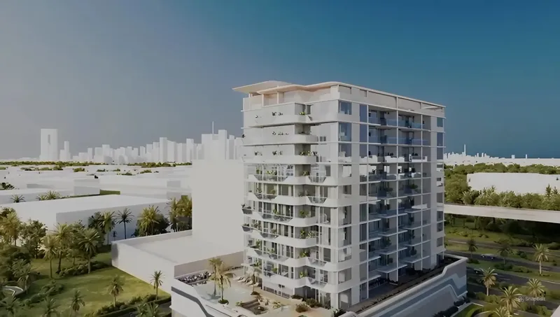 Exterior at Evora Residences in Jebel Ali Village Dubai