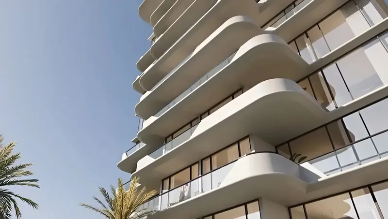 Exterior at Evora Residences in Jebel Ali Village Dubai