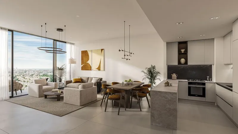 Interior at Evora Residences in Jebel Ali Village Dubai