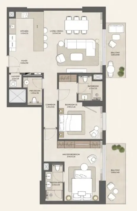 Expo City Development Expo Valley Views floor plan