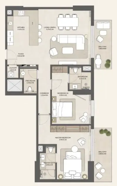 Expo City Development Expo Valley Views floor plan