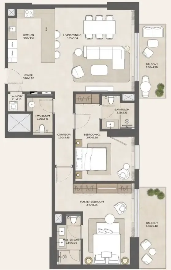 Expo City Development Expo Valley Views floor plan