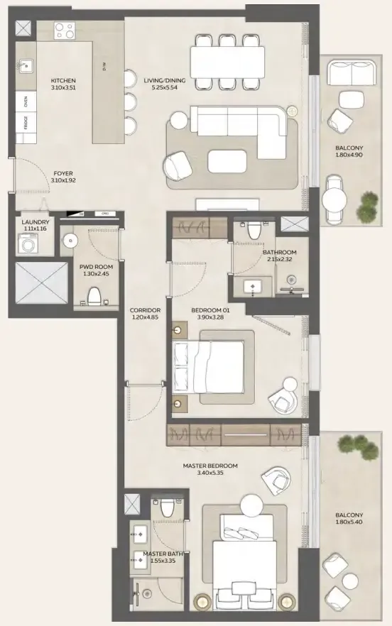 Expo City Development Expo Valley Views floor plan