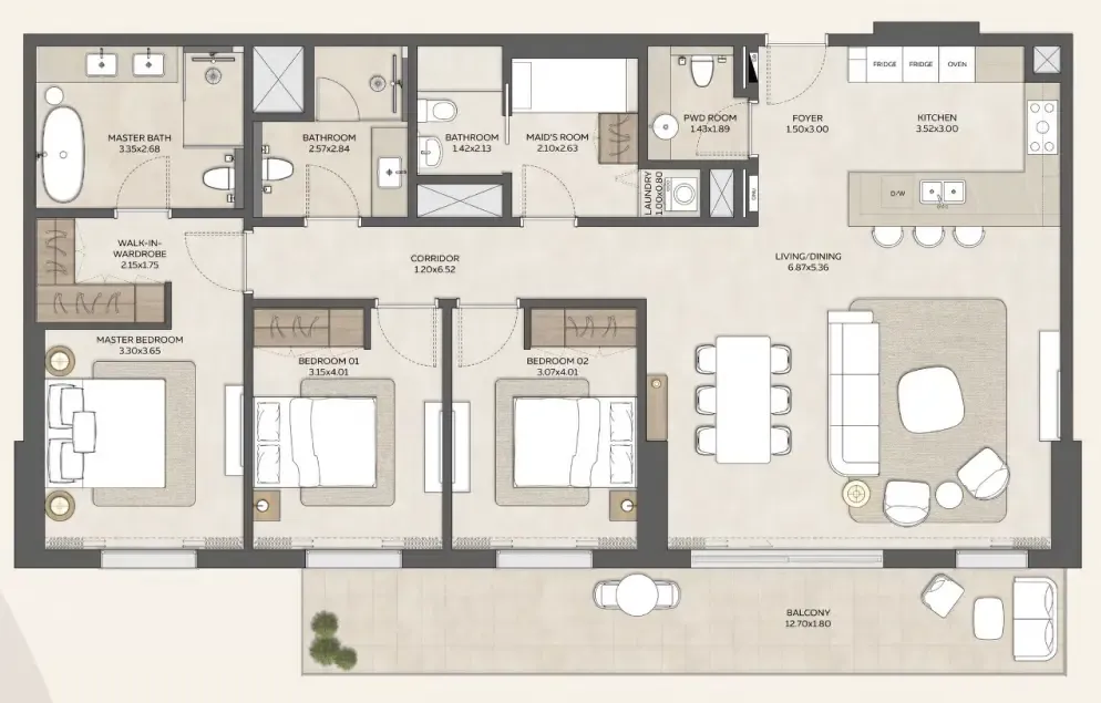 Expo City Development Expo Valley Views floor plan