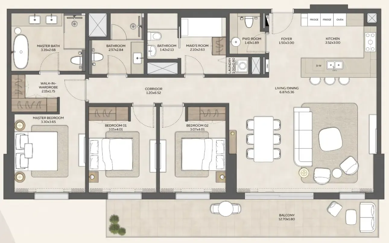 Expo City Development Expo Valley Views floor plan
