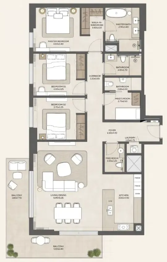 Expo City Development Expo Valley Views floor plan