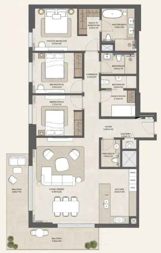 Expo City Development Expo Valley Views floor plan