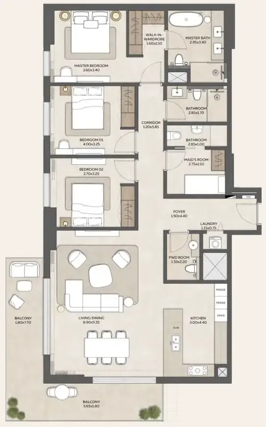 Expo City Development Expo Valley Views floor plan