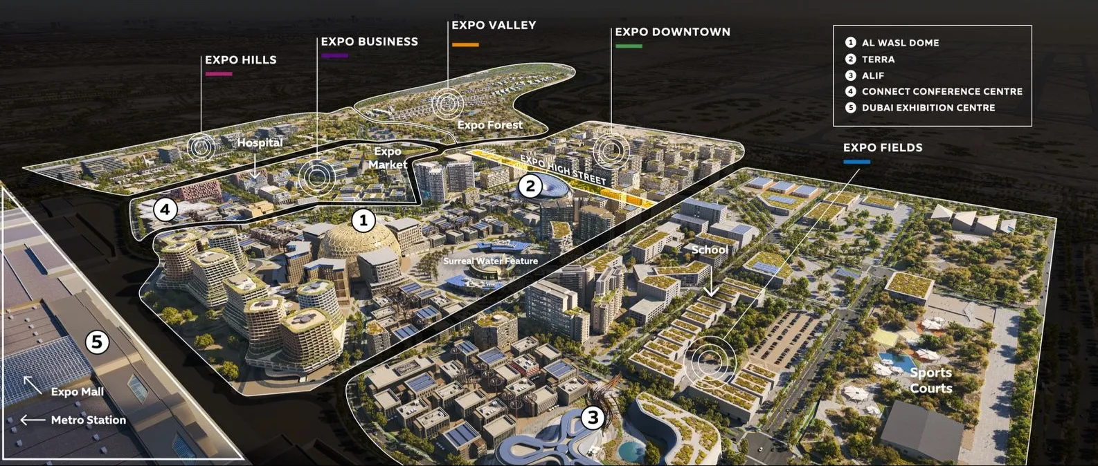 Expo City Development Expo Valley Views master plan