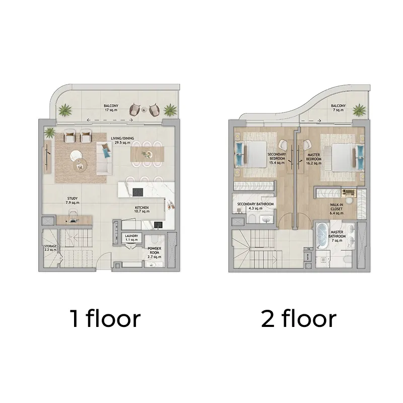 ALDAR Fahid Beach Terraces floor plan