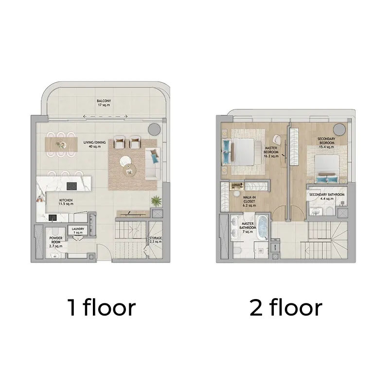 ALDAR Fahid Beach Terraces floor plan