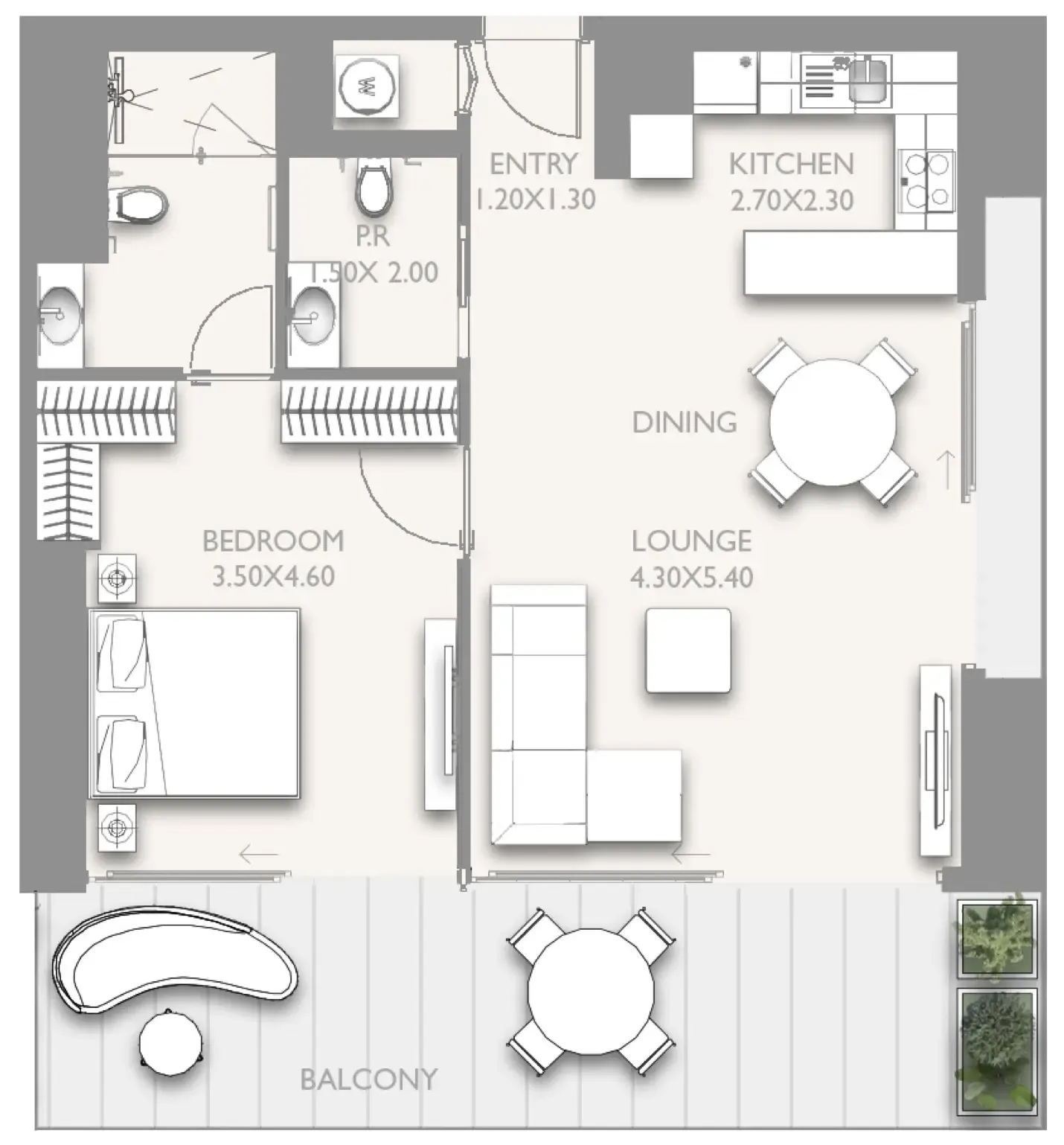 SOL Properties Fairmont Residences Solara Tower floor plan