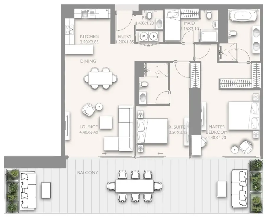 SOL Properties Fairmont Residences Solara Tower floor plan
