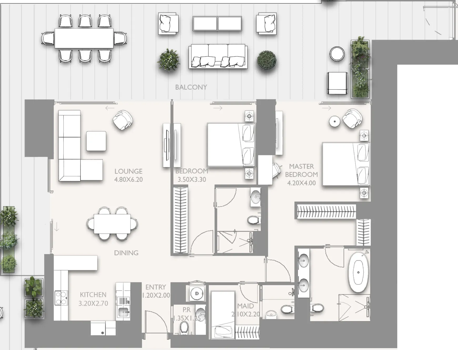 SOL Properties Fairmont Residences Solara Tower floor plan