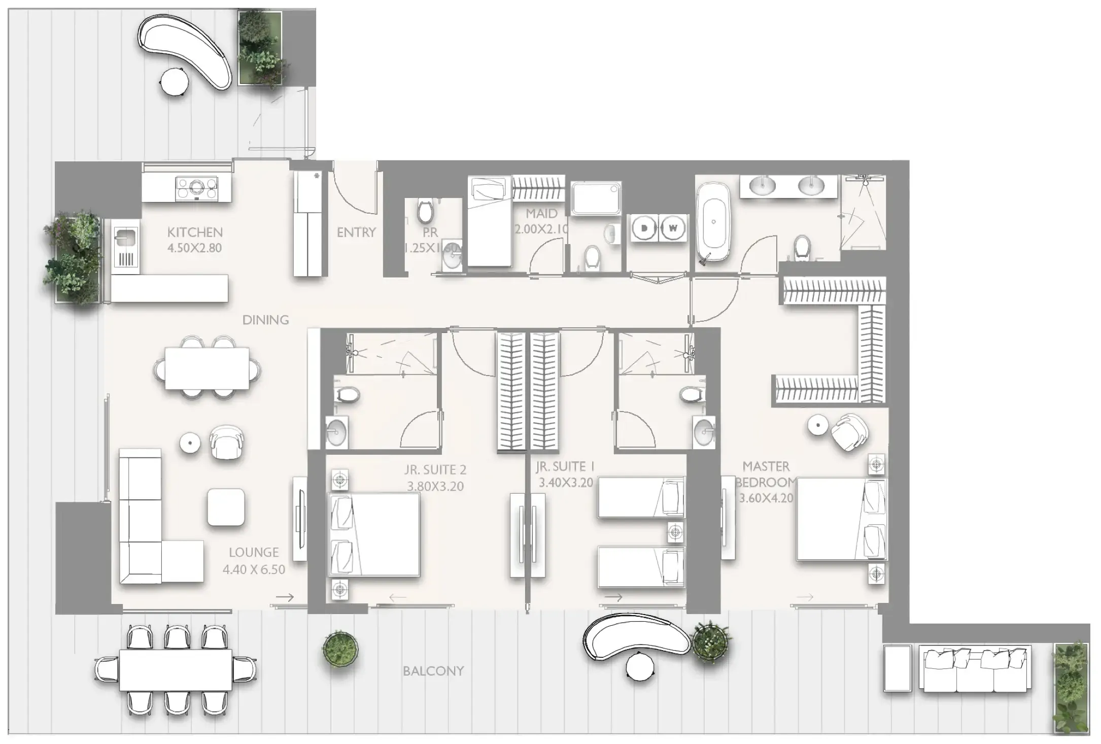 SOL Properties Fairmont Residences Solara Tower floor plan