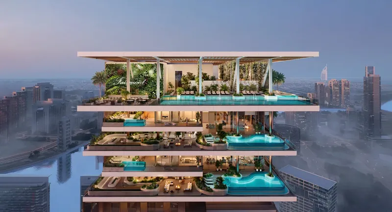 Exterior at Fairmont Residences Solara Tower in Downtown Dubai Dubai