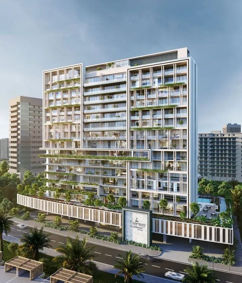 Exterior at Fairway Residences in Dubai Sports City
