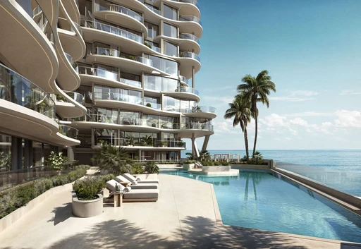 Family Pool With Cabanas amenity image at Esme Beach Residences