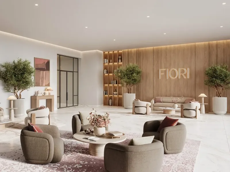 Lobby at Fiori Residences in Town Square Dubai