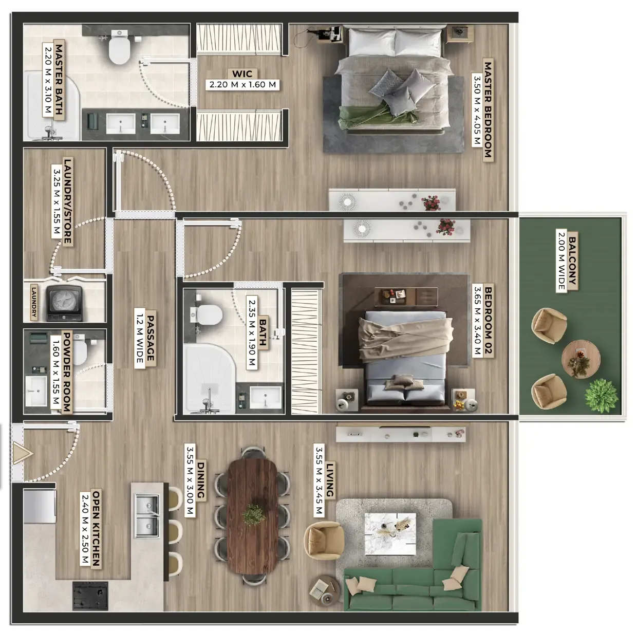 Ever Glory Developments Firoza floor plan