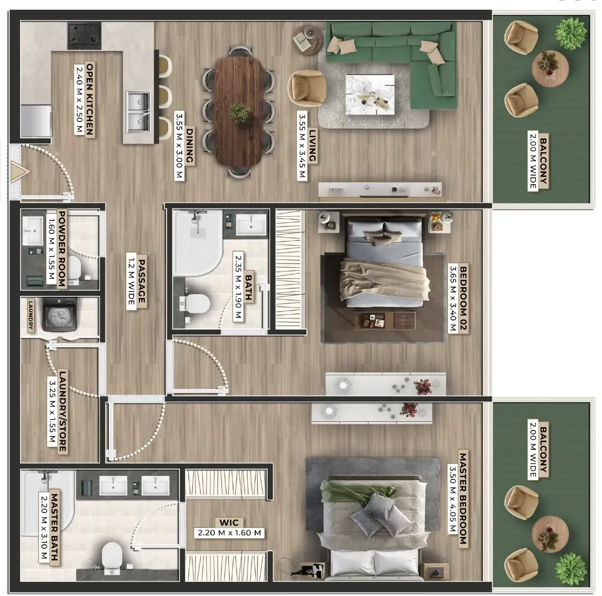 Ever Glory Developments Firoza floor plan