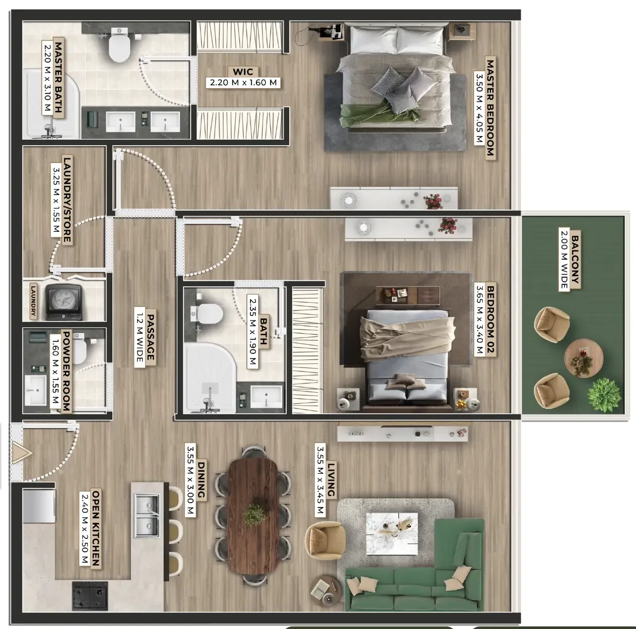 Ever Glory Developments Firoza floor plan