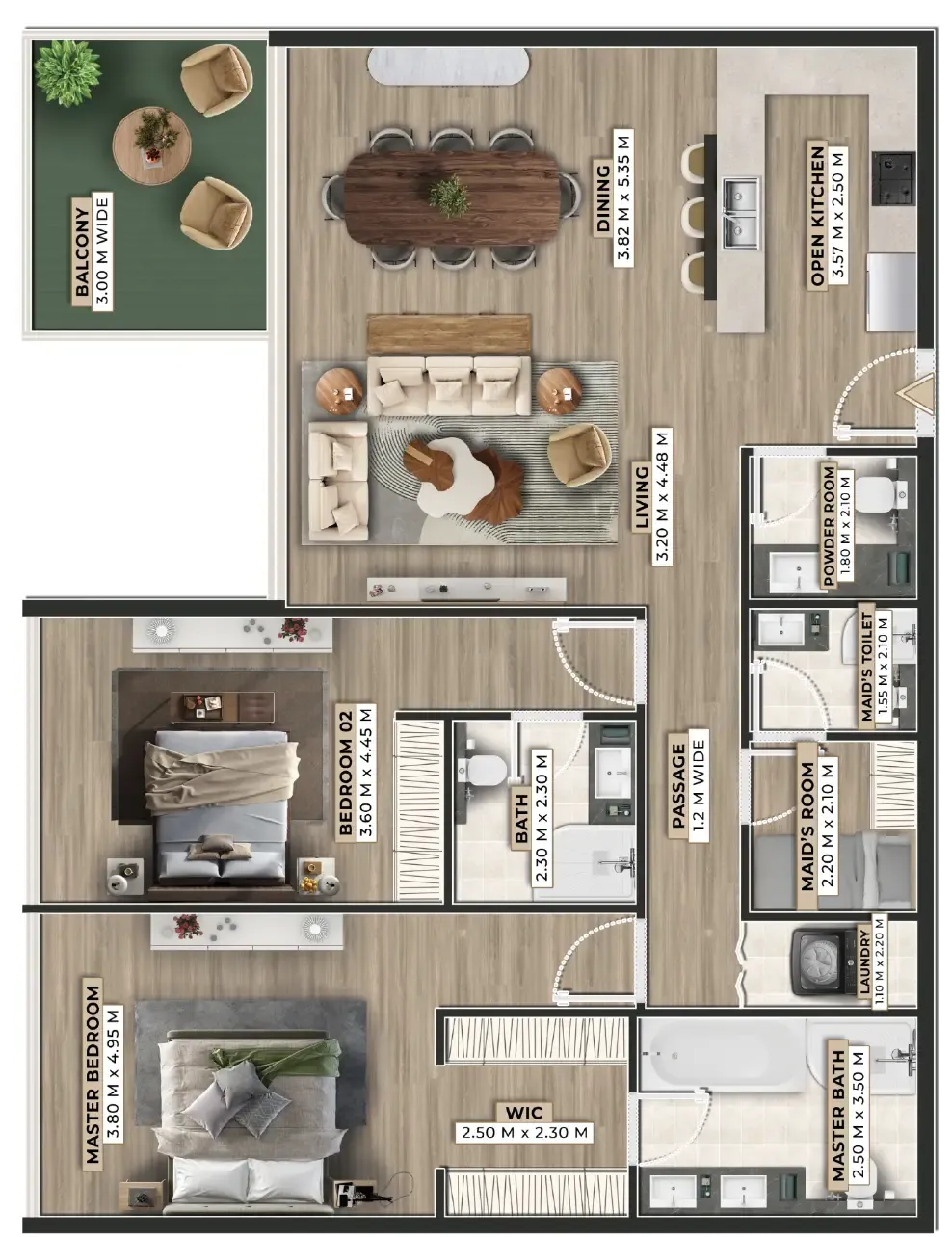 Ever Glory Developments Firoza floor plan