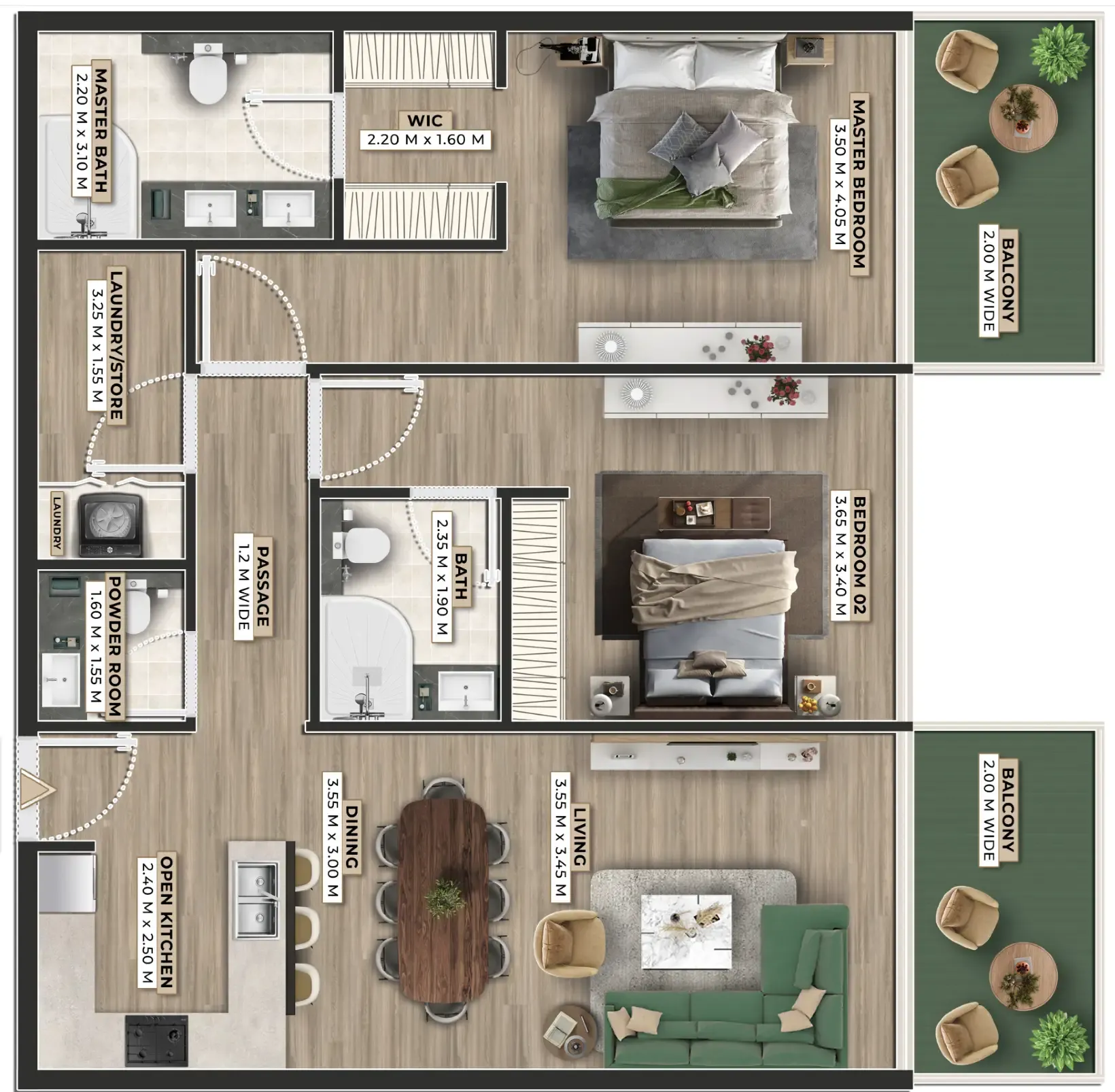 Ever Glory Developments Firoza floor plan