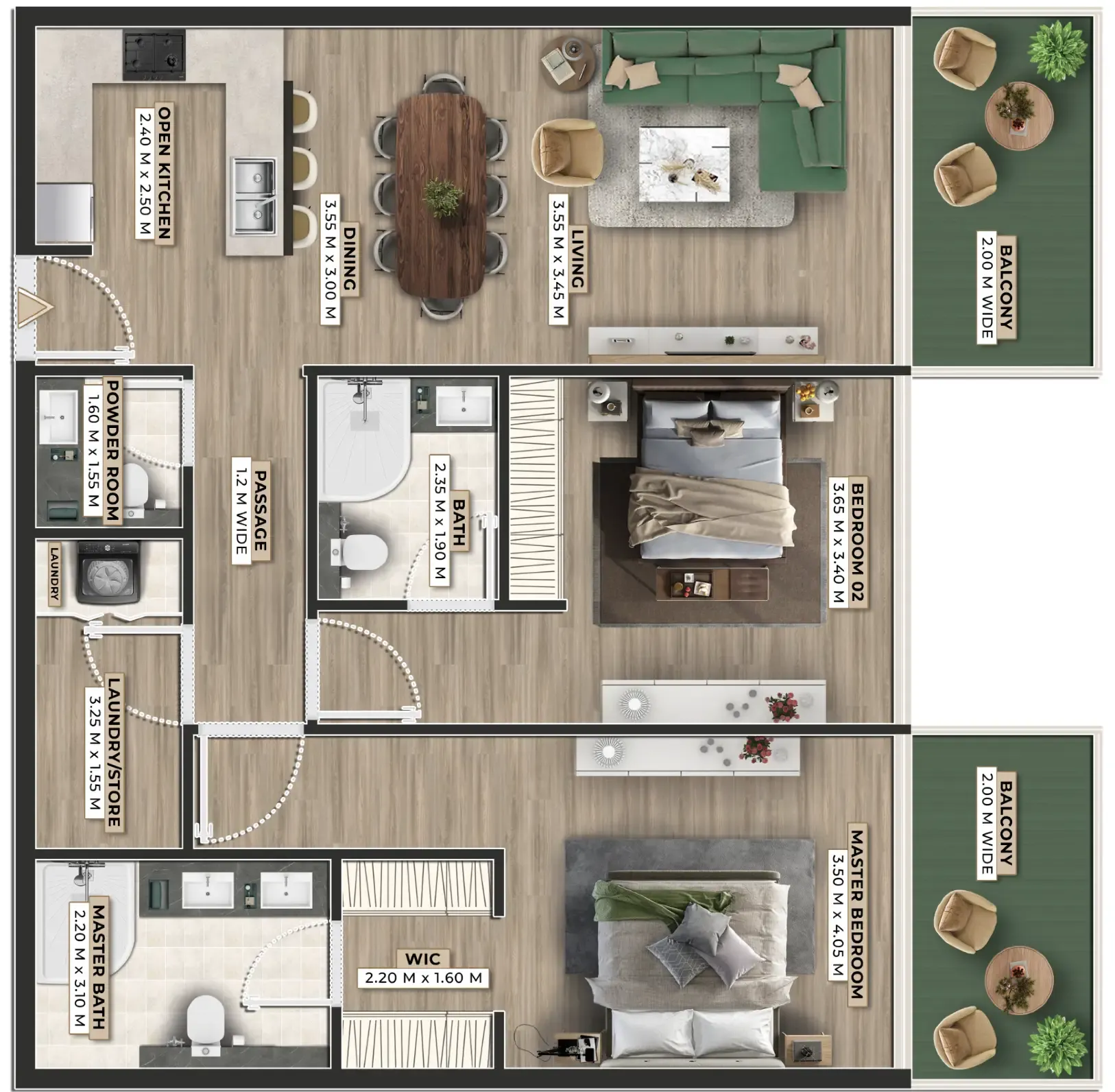Ever Glory Developments Firoza floor plan